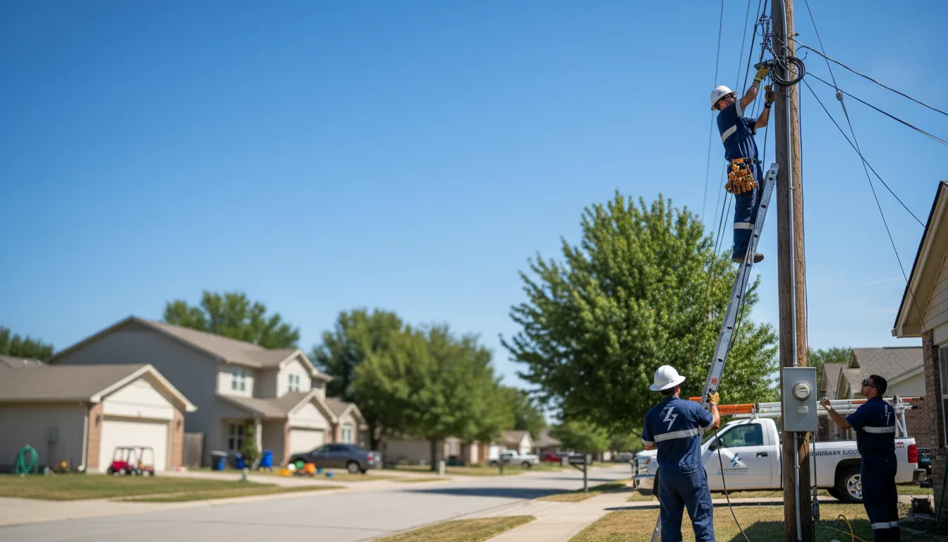 Residential electrician providing installation services in Elizabeth, CO